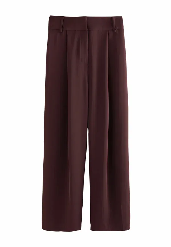 Брюки из полиэстера Tall fit - elastic wide leg Next, Burgundy Red, красный/бордовый