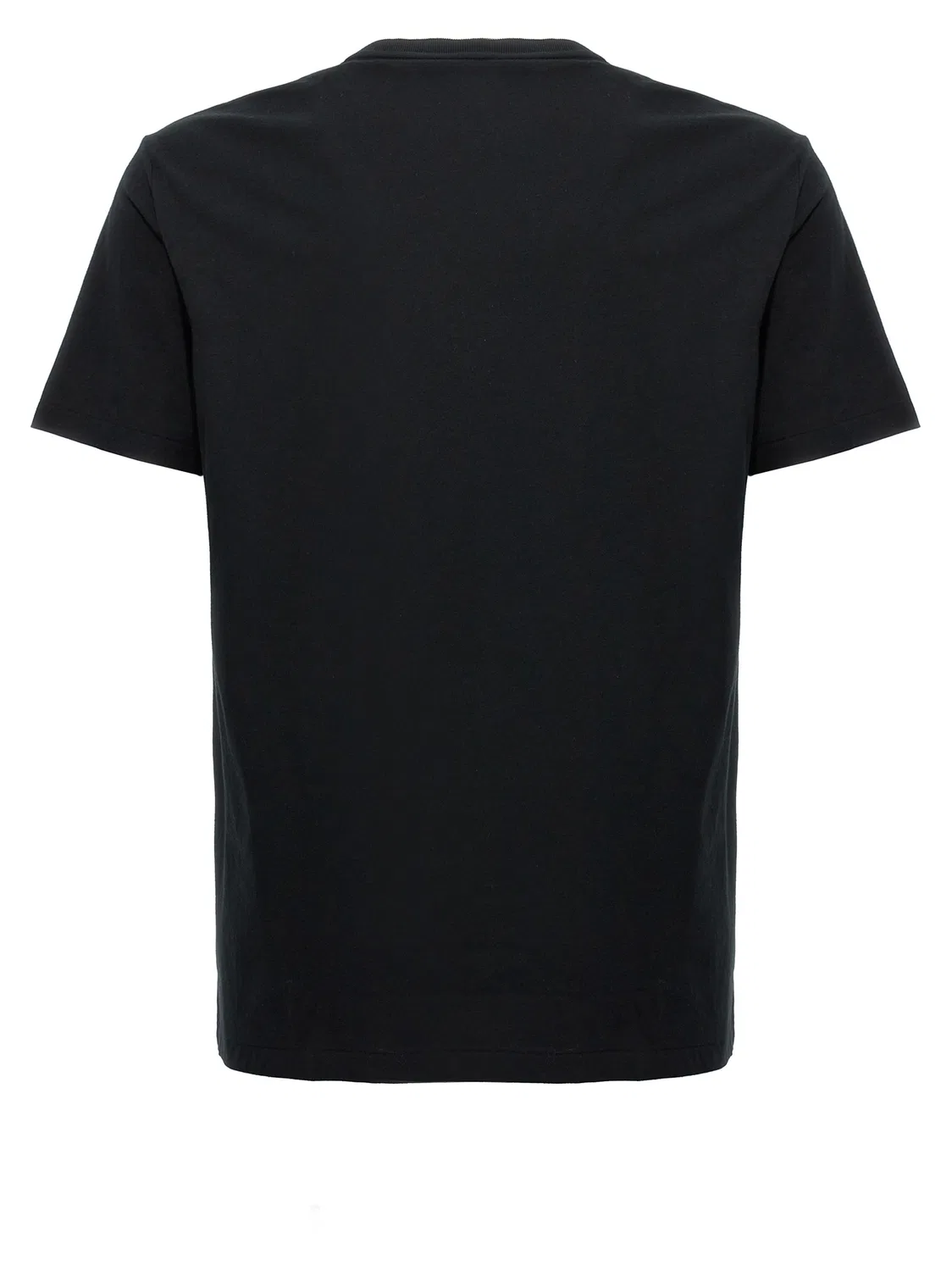 Мужская футболка хлопковая Black Cotton T-Shirt Polo Ralph Lauren, Black — фото 2