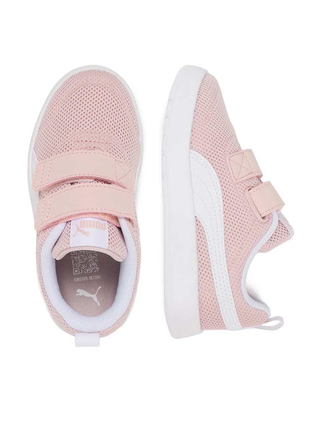 Кроссовки для девочки C-COURTFLEX MESH Puma, розовый — фото 4