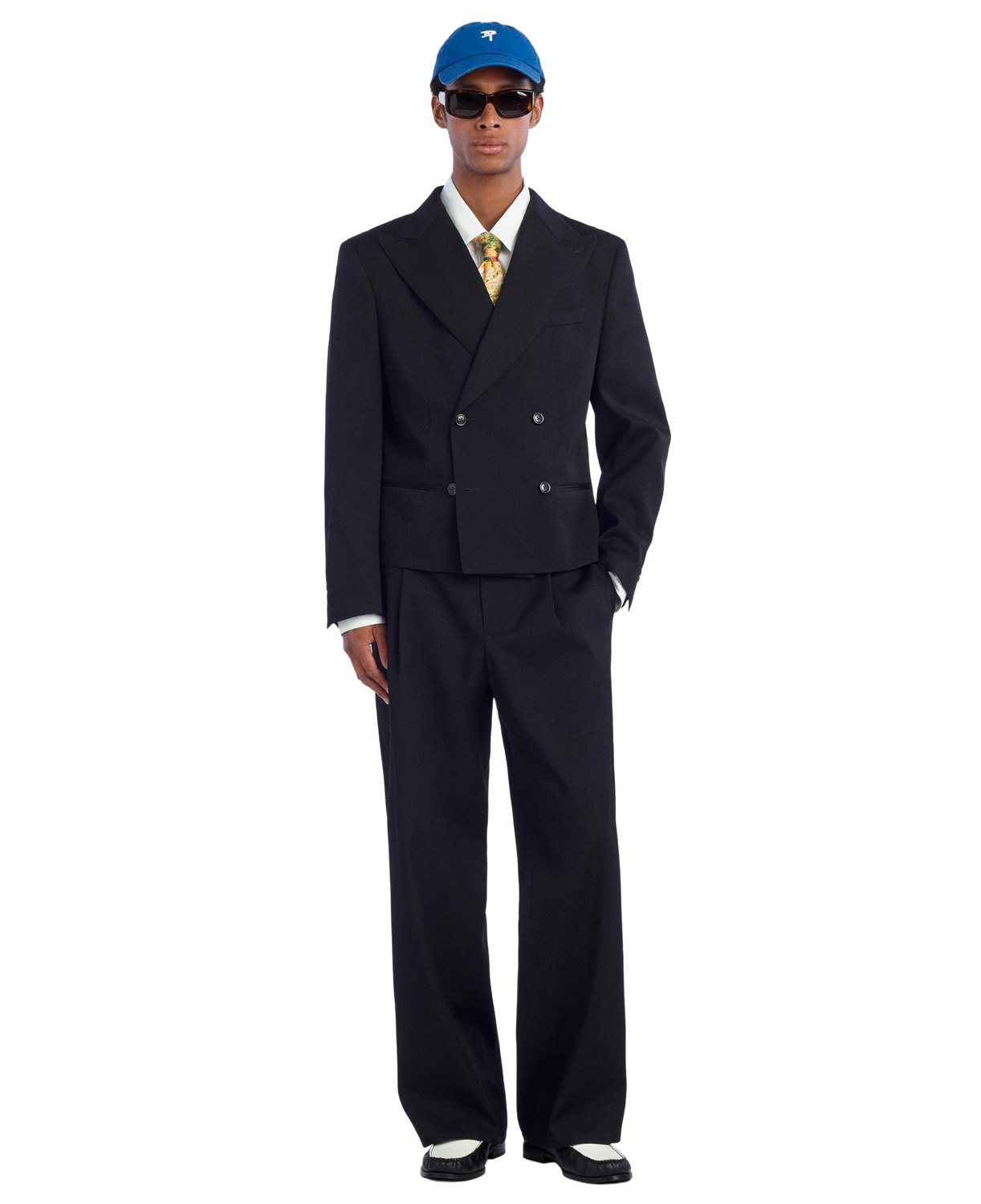Брюки Zara Benito Antonio Collection 100% Wool Straight-Leg Suit, черный