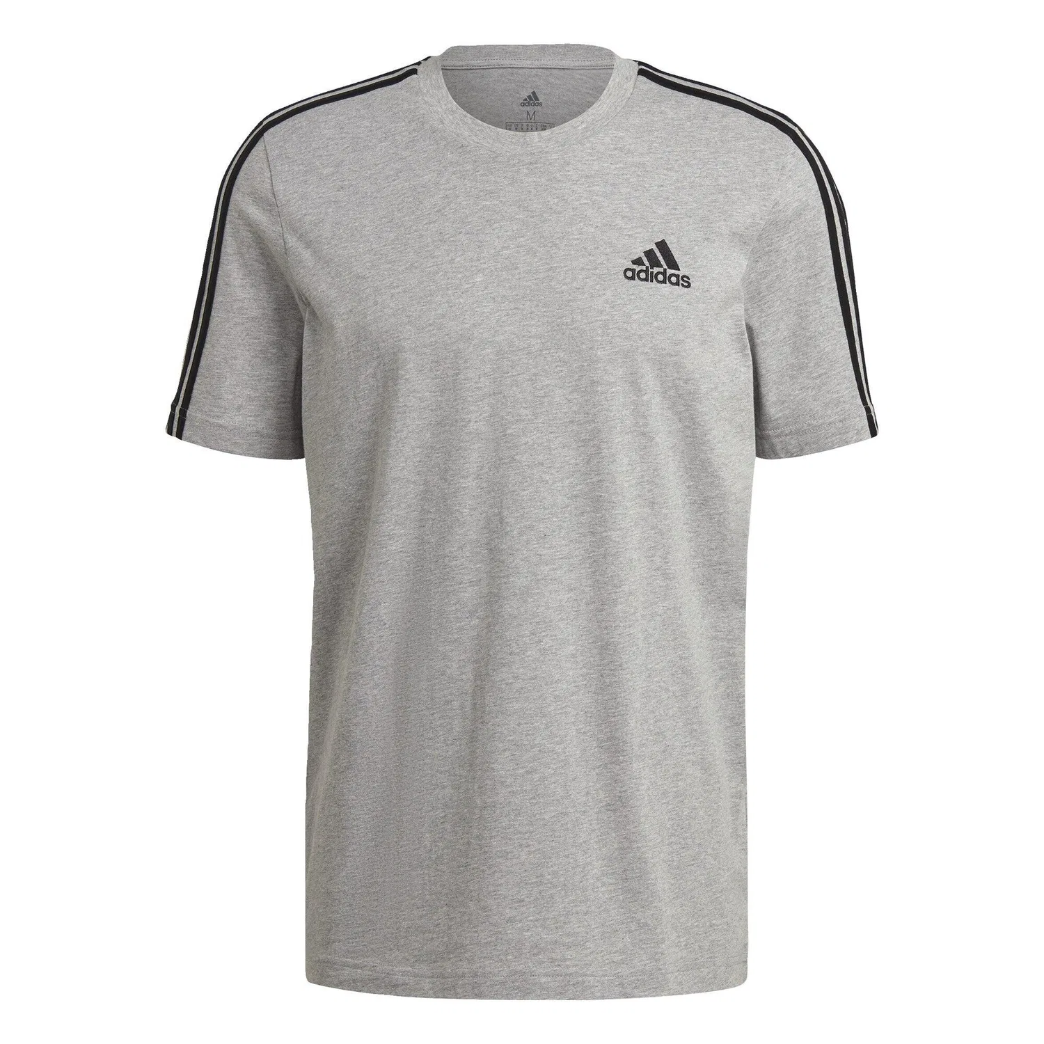 Мужская футболка с длинным рукавом Essentials 3-Streifen Adidas, Grau — фото 2