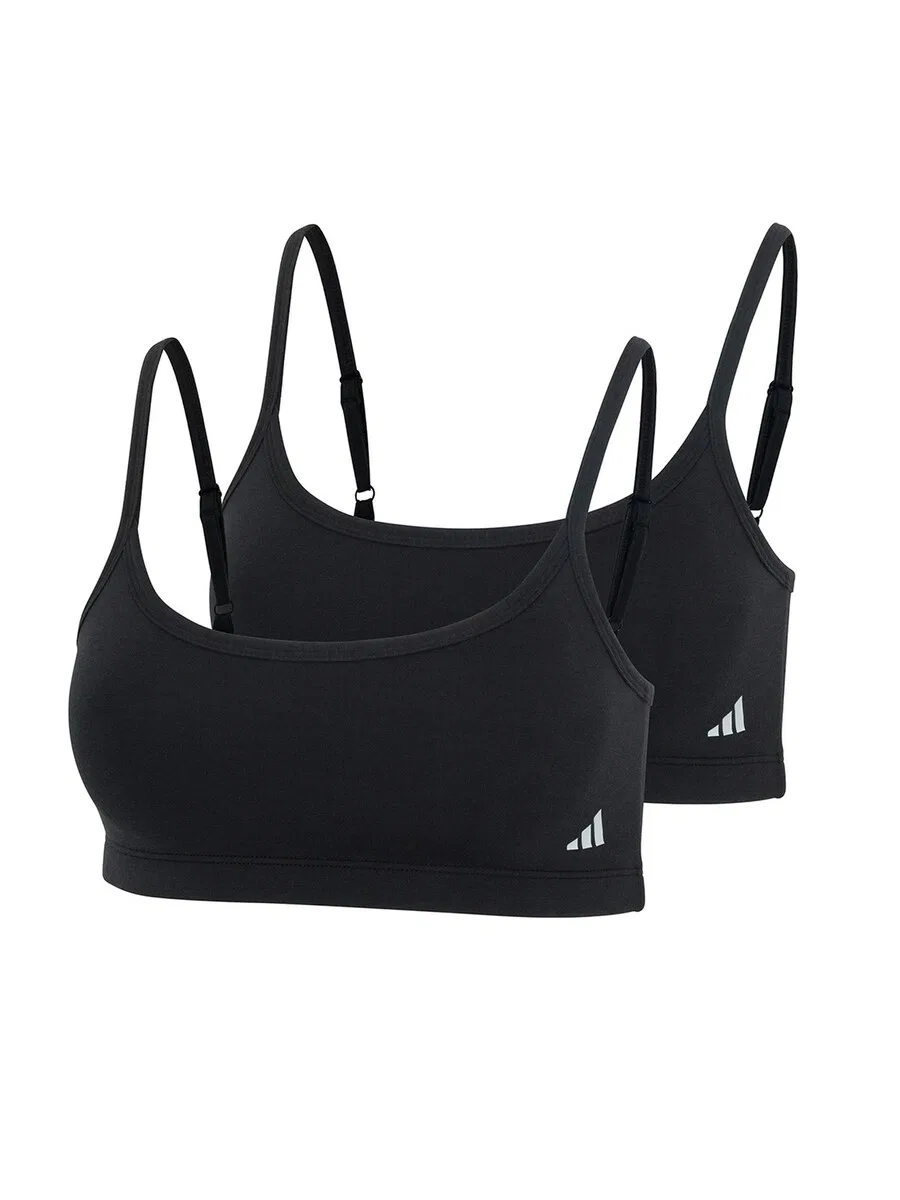 Бюстгальтер-бралетт ADIDAS ORIGINALS 'Sport Active Modal Comfort' черного цвета — фото 2