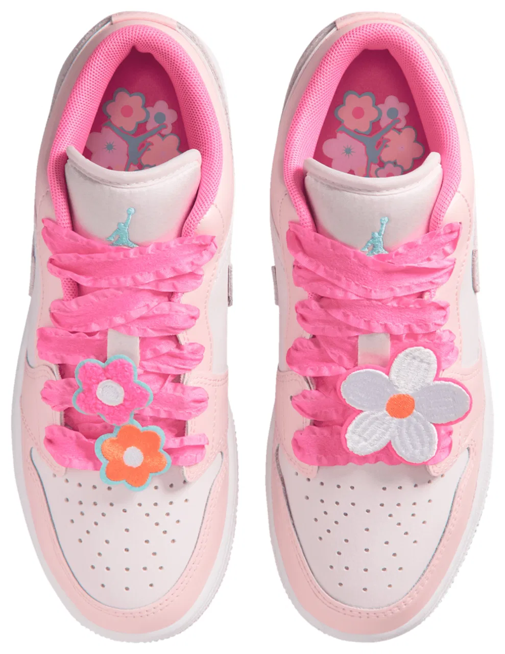 Кроссовки для девочек Air 1 Low SE Jordan, цвет Orange/Pink/Blue — фото 4