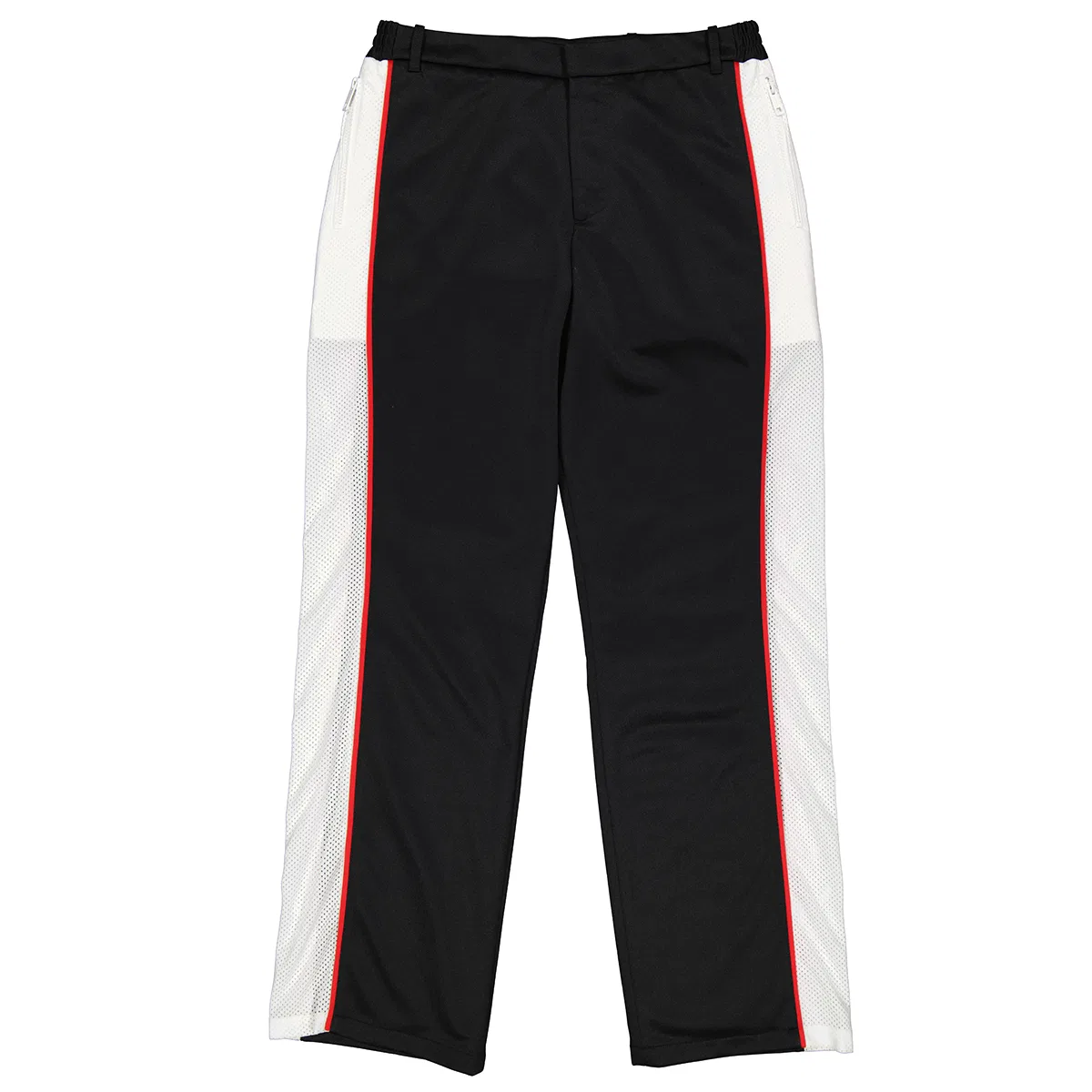 Брюки прямого кроя с боковой лентой из смесового хлопка Burberry, Black — фото 4