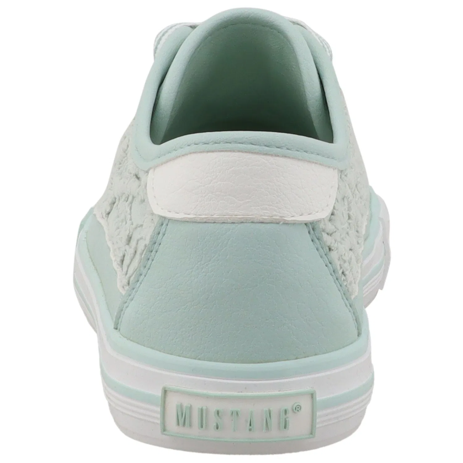 Детские кроссовки на шнуровке с логотипом Mustang Shoes, Mint — фото 2