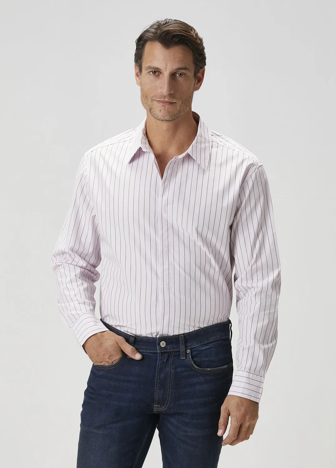 Рубашка Calvin Klein Relaxed, фиолетовый