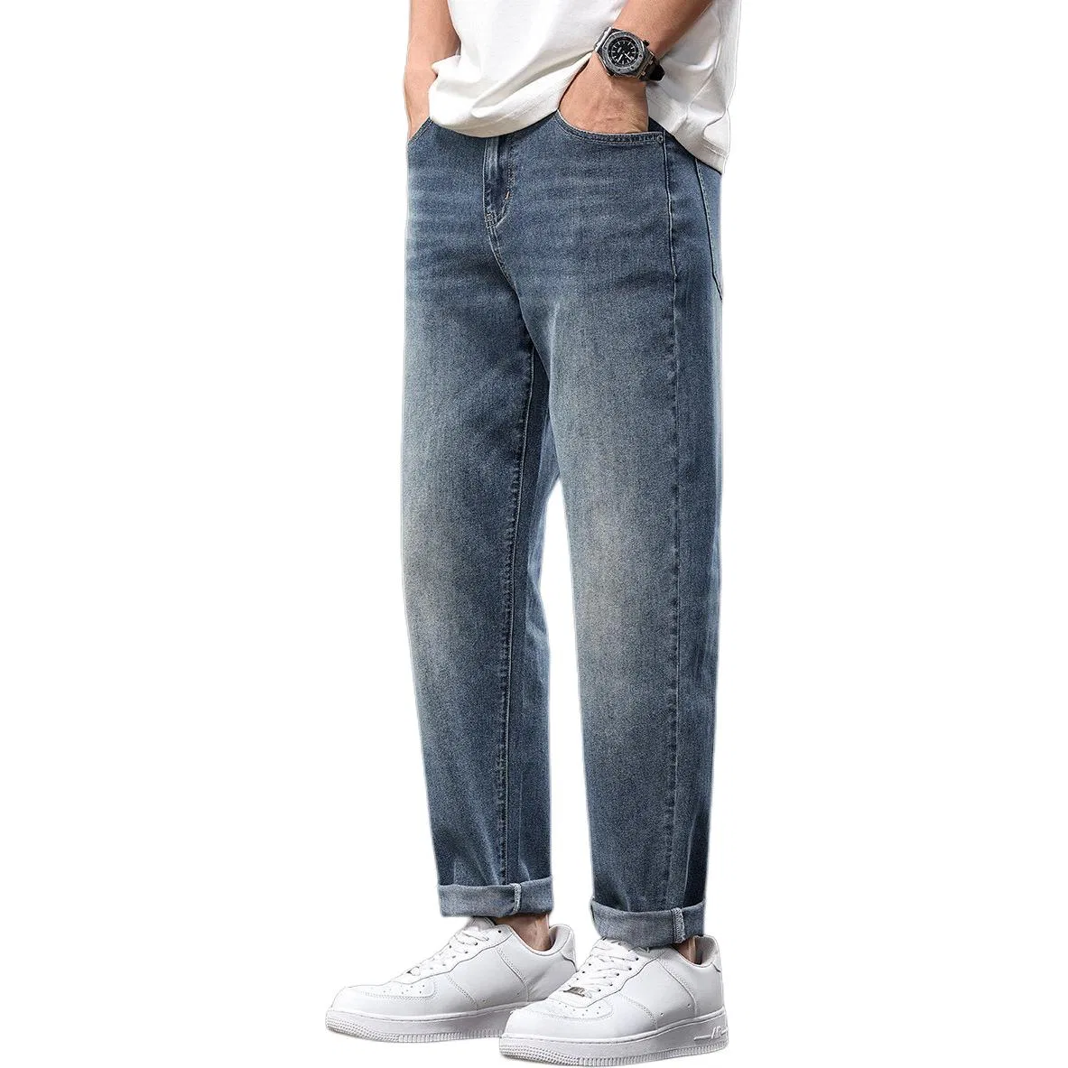 Детские джинсы умеренно зауженные Medium Blue Tonlion
