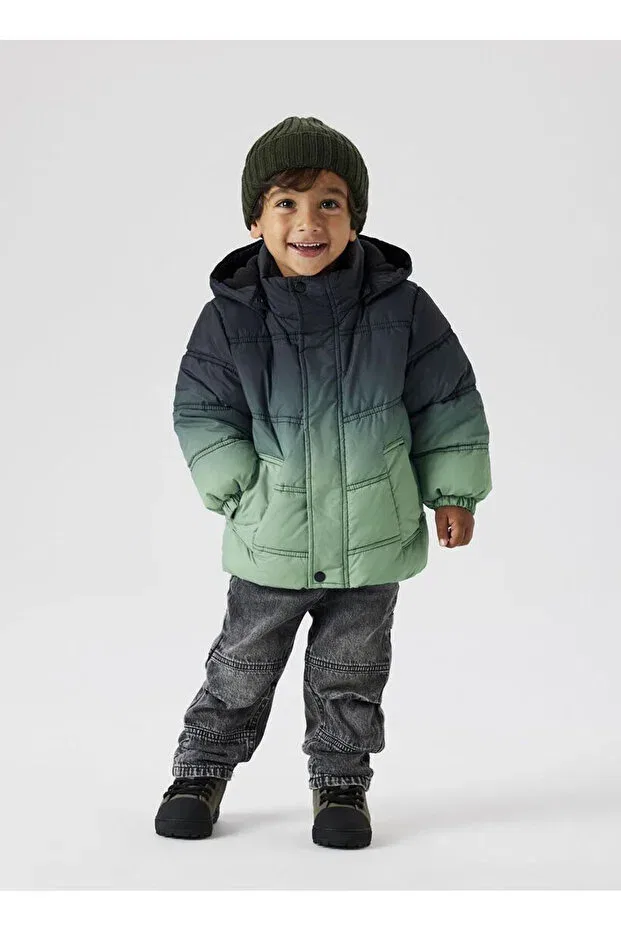 Детское пальто-пуховик для мальчиков Puffer Name It, Green
