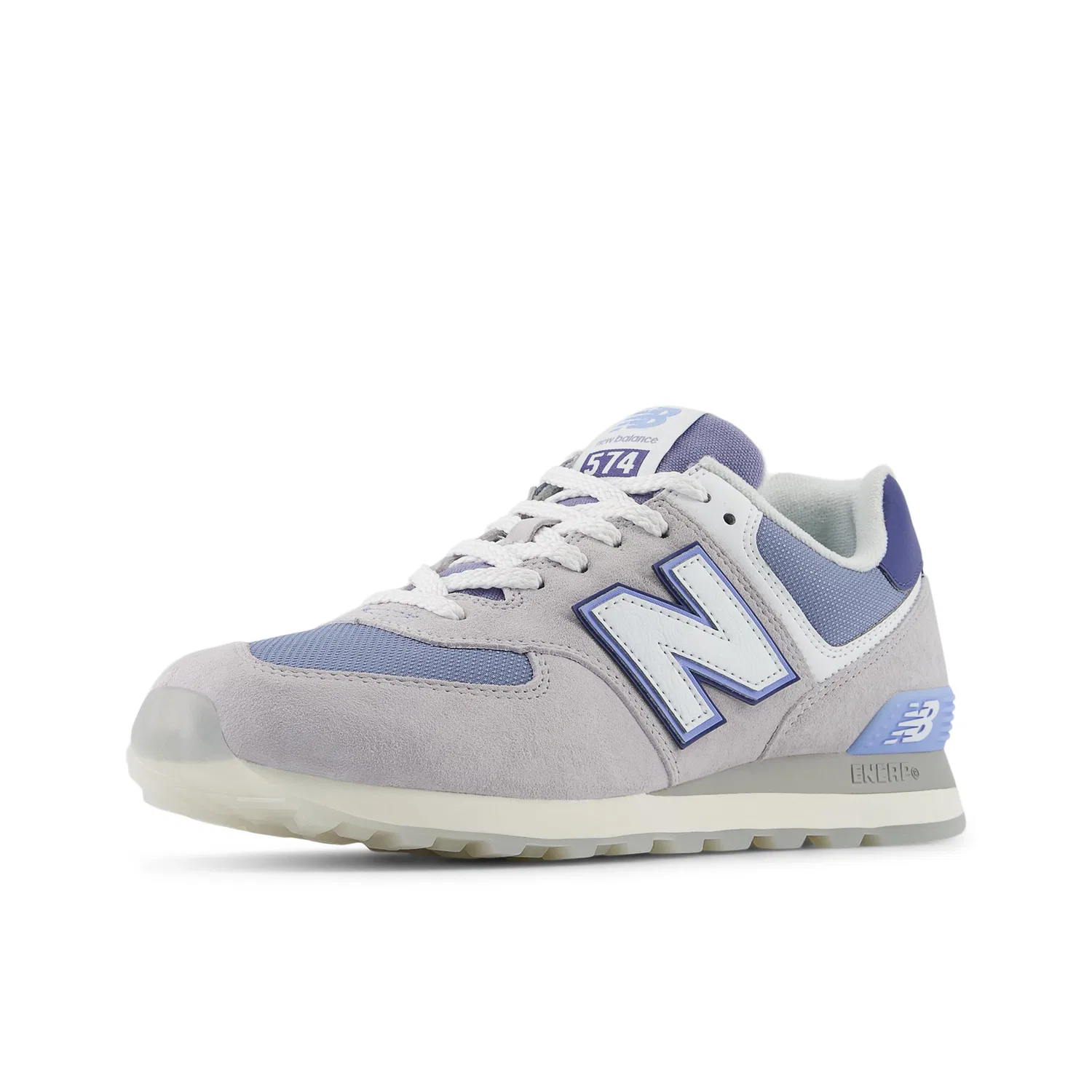 Детские кроссовки для мальчиков с замшевым верхом 574 V2 New Balance, Pearl Grey White Nb