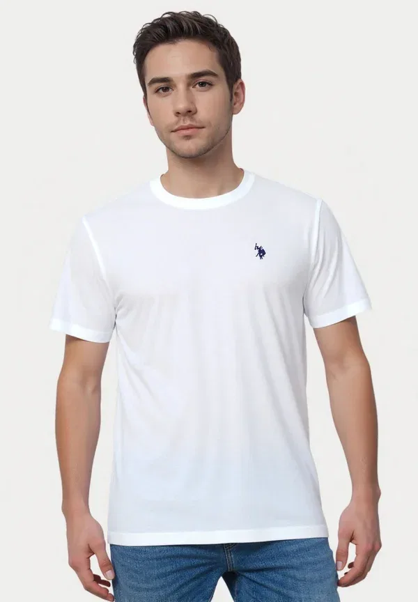 Футболка из хлопка Basic T-shirt U.S. Polo Assn, белый U.S. Polo Assn. — фото 2