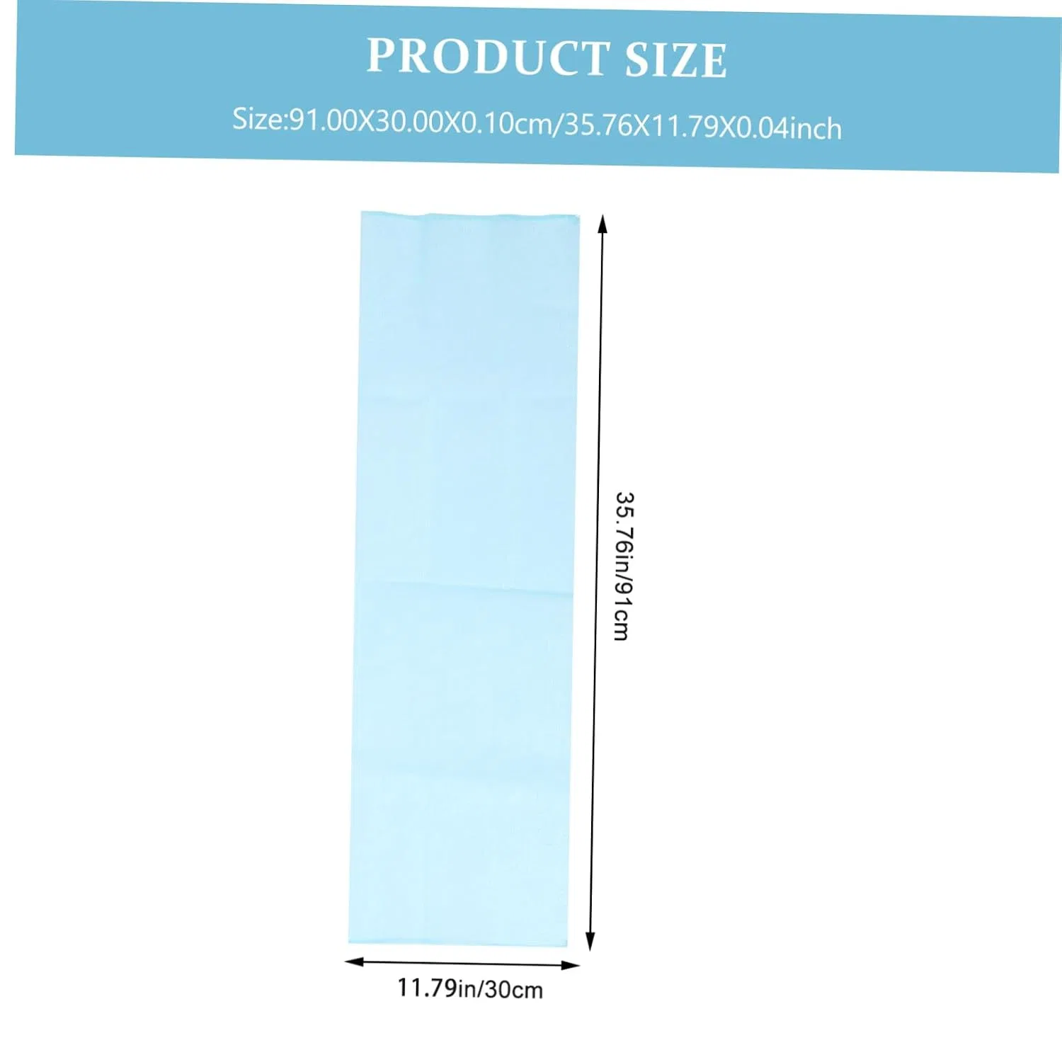 Мочалка банная Nylon, GALPADA, набор 3 шт., 91x30x0.1 см, Blue — фото 2