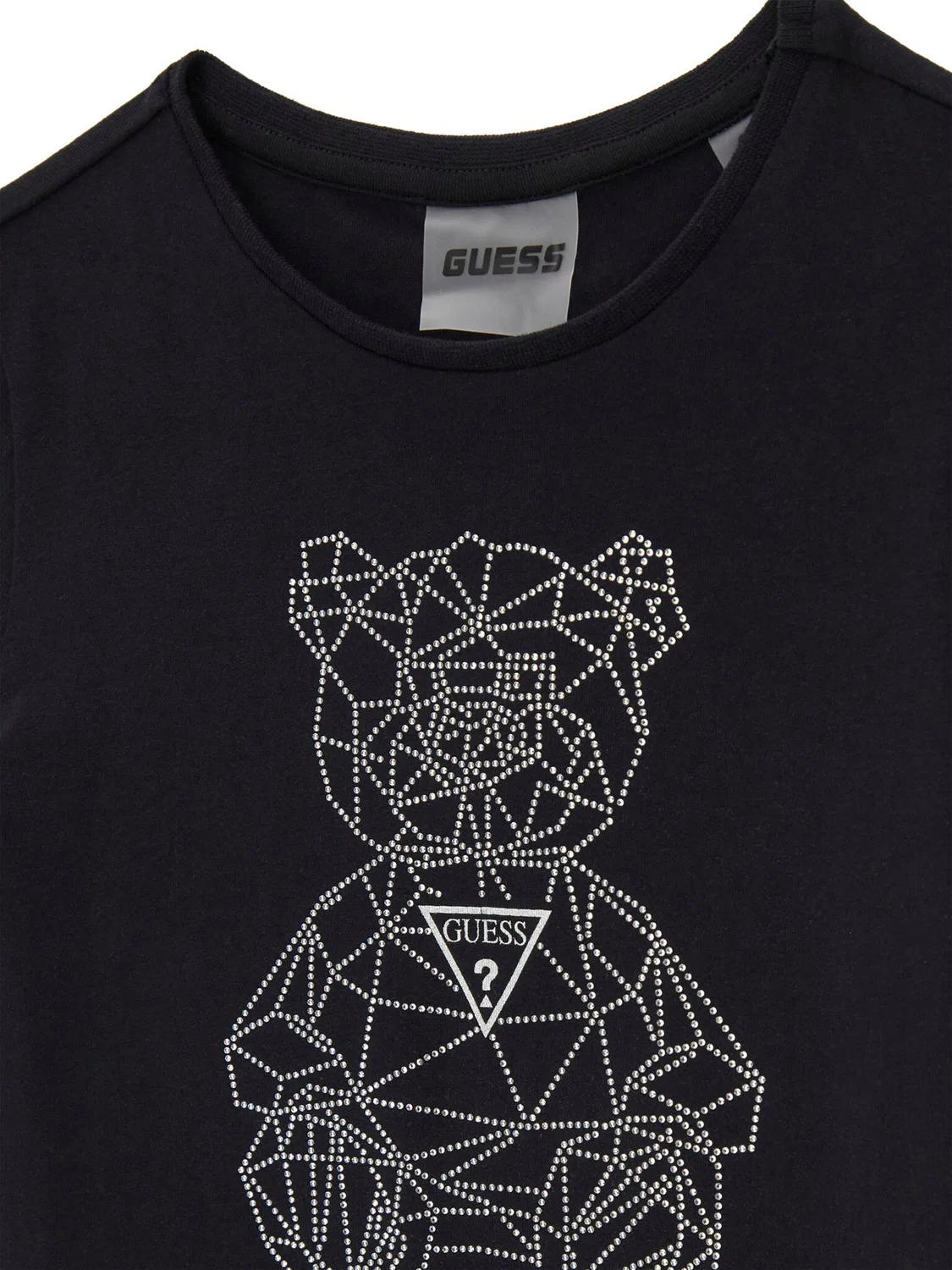 Футболка свободного кроя для девочки Guess, черный — фото 3