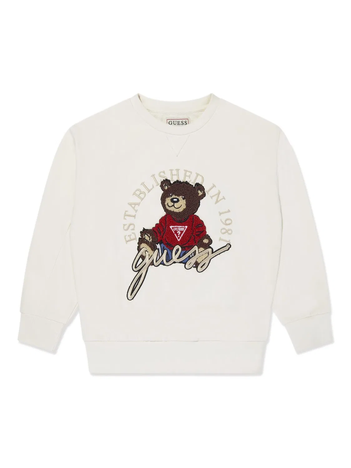 Толстовка с мишкой GUESS, белый