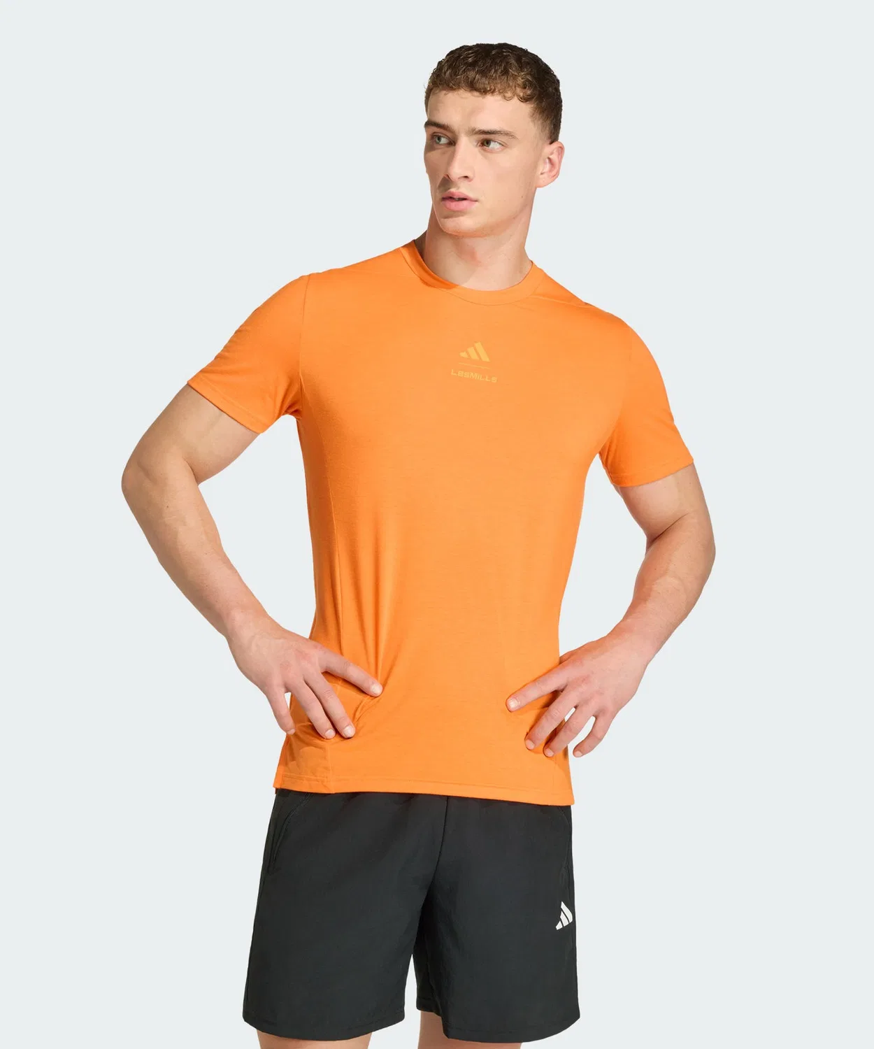 Мужская футболка с принтом Les Mills Adidas, Orange
