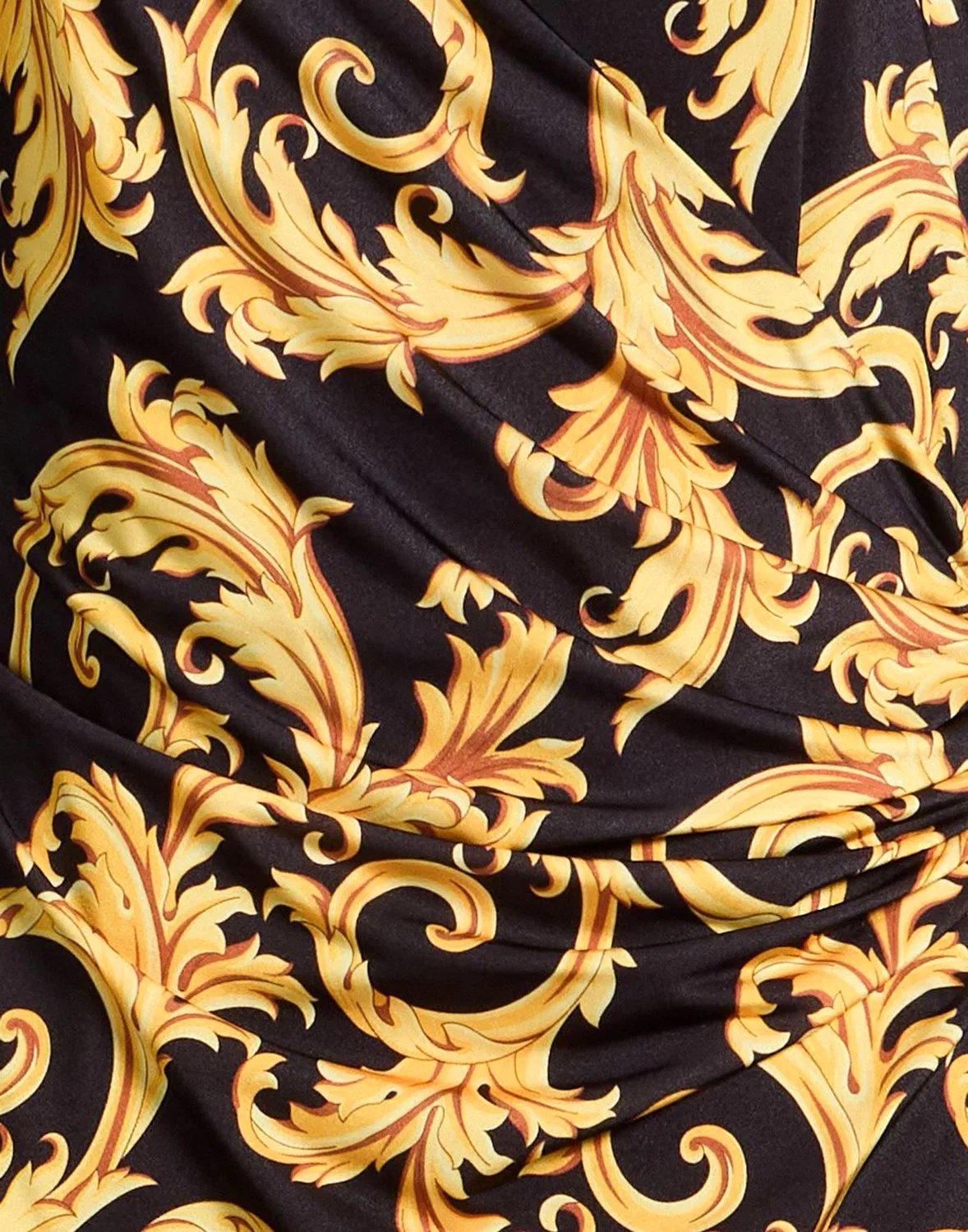 Женское платье-бодикон двухцветное Versace, черный — фото 2