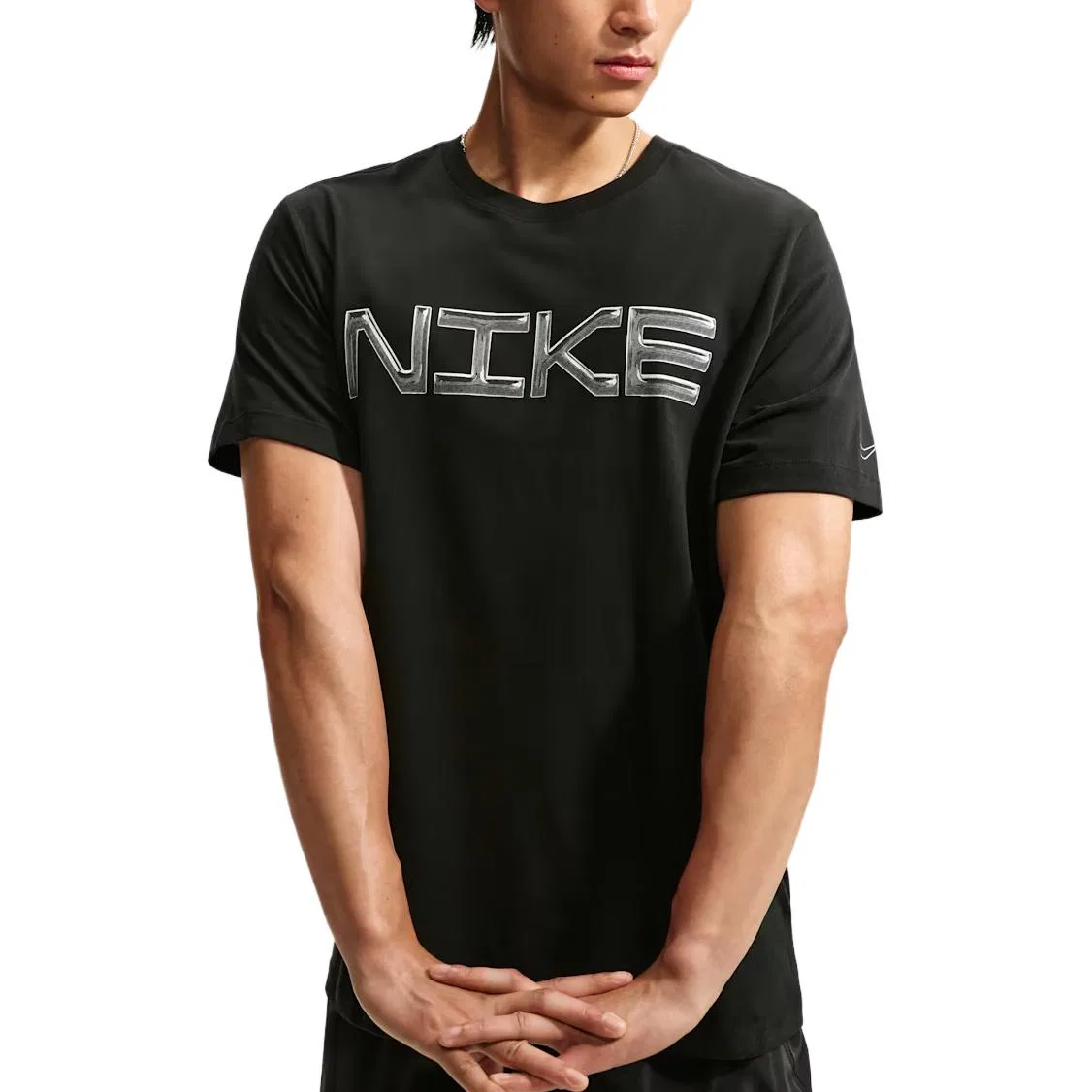 Мужская футболка с быстросохнущей тканью Nike, Black/White