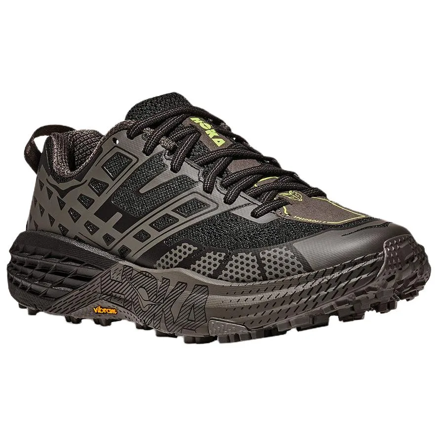 HOKA ONE ONE SPEEDGOAT 2 Trail Running Shoes мужские и женские, один стиль Black Gray — фото 4