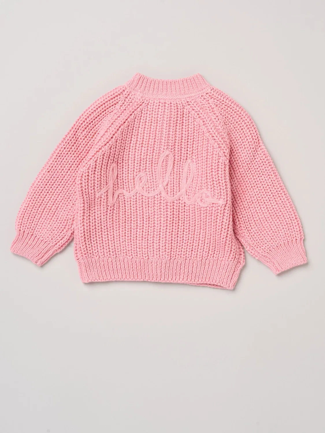 Кардиган вязаный с вышивкой Rock-A-Bye Baby Boutique, розовый