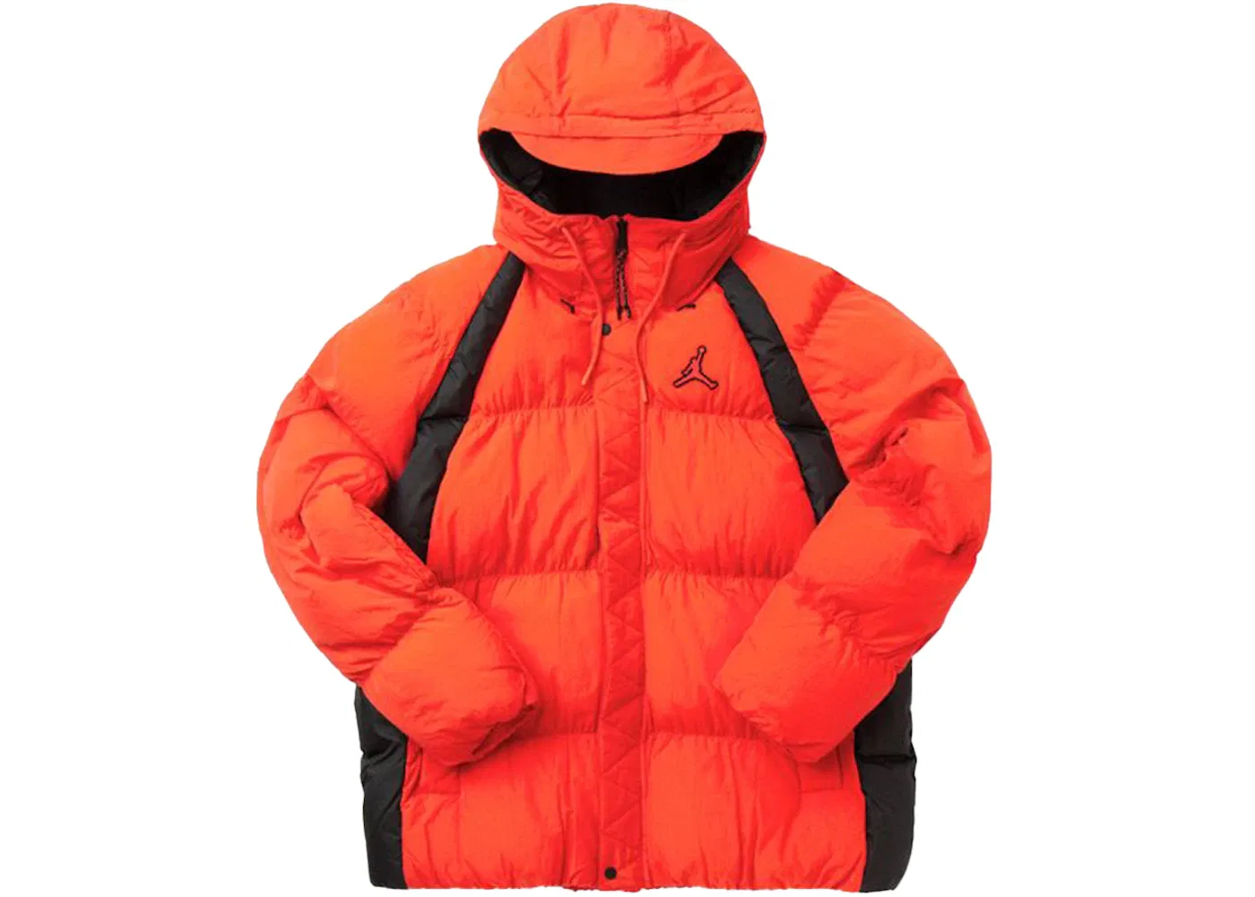 Мужская куртка-пуховик с принтом Jordan Essentials Puffer Jacket, Chile Red Black