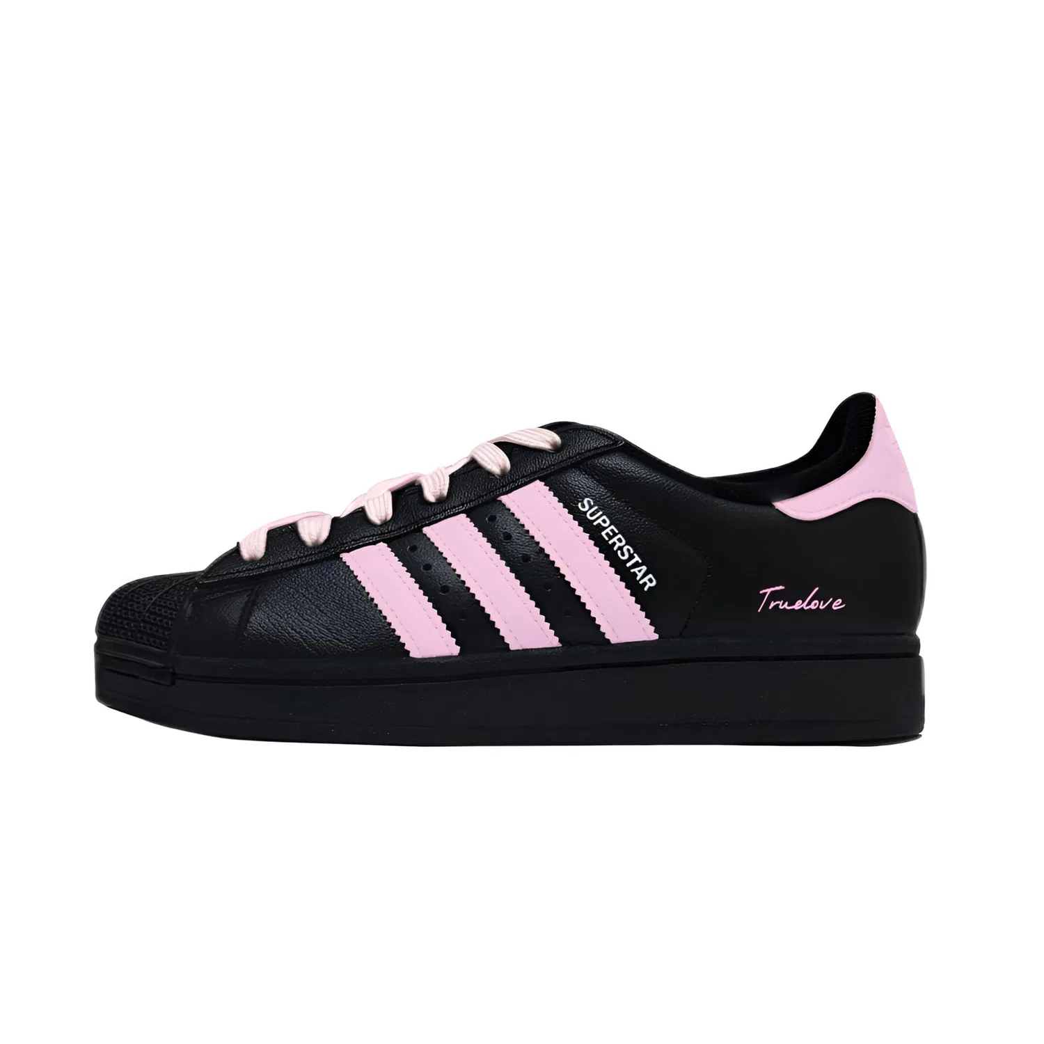 Детские кроссовки для скейтбординга с низким верхом, модель Superstar 2, Adidas Originals, Pink