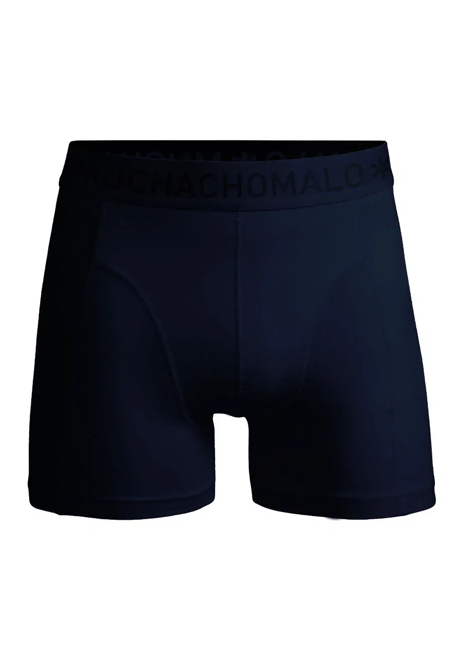 Комплект из 3 однотонных боксерских трусов Muchachomalo, Black Blue — фото 3