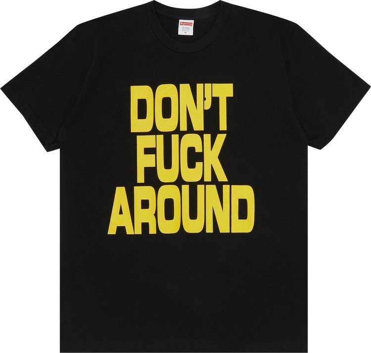 

Футболка Supreme Don't f*ck Around Tee 'Black', черный