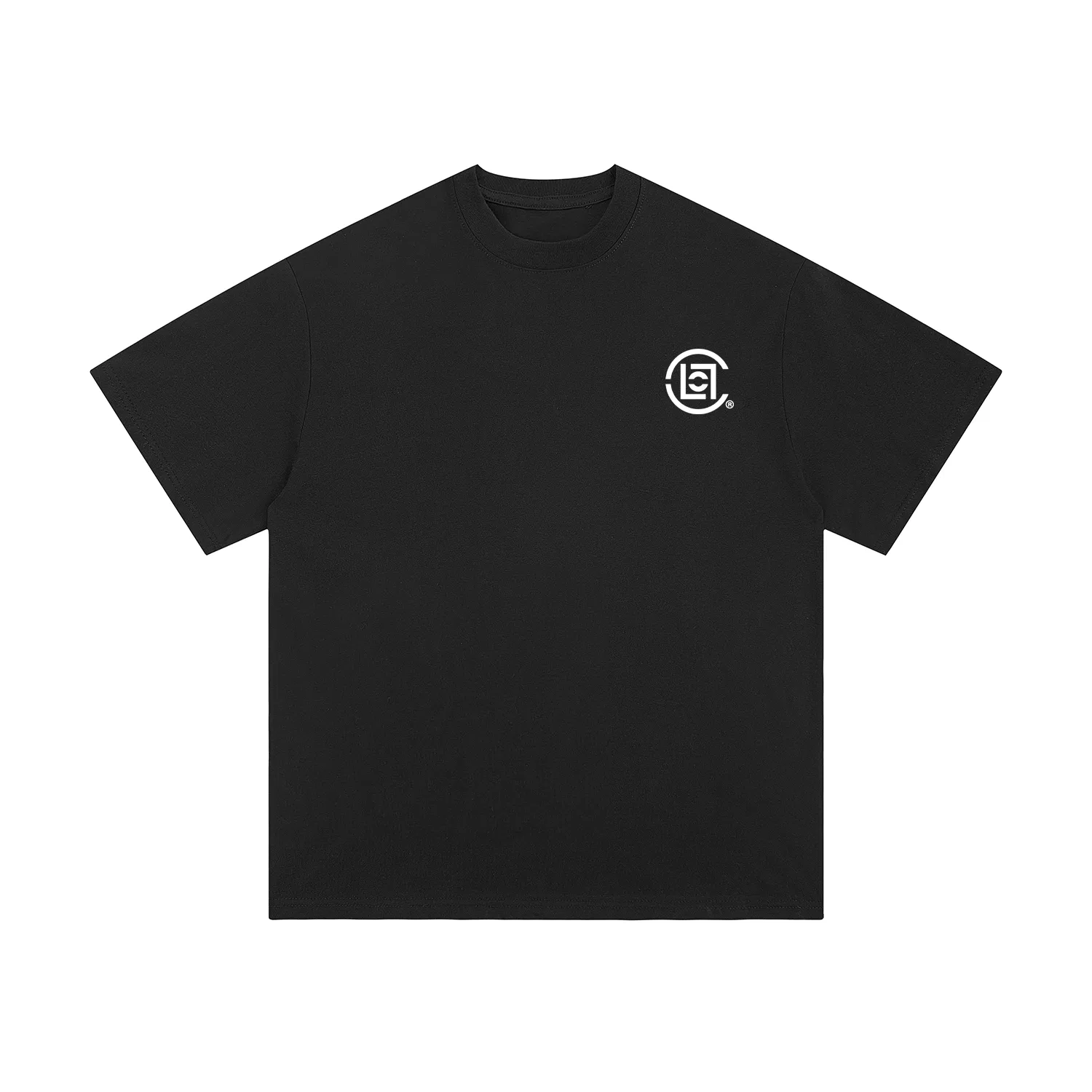 Детская футболка с круглым вырезом, прямой крой, Unisex Crew Neck Moderate Straight Fit, CLOT, Black — фото 3
