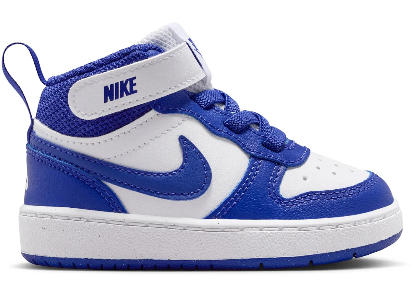 Детские кроссовки для мальчиков с высоким верхом Nike Court Borough Mid 2, White/White/Deep Night