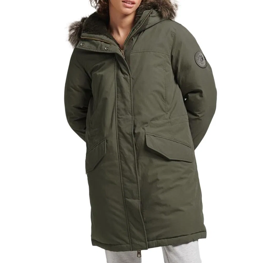 Женская парка с капюшоном Everest Superdry, Khaki