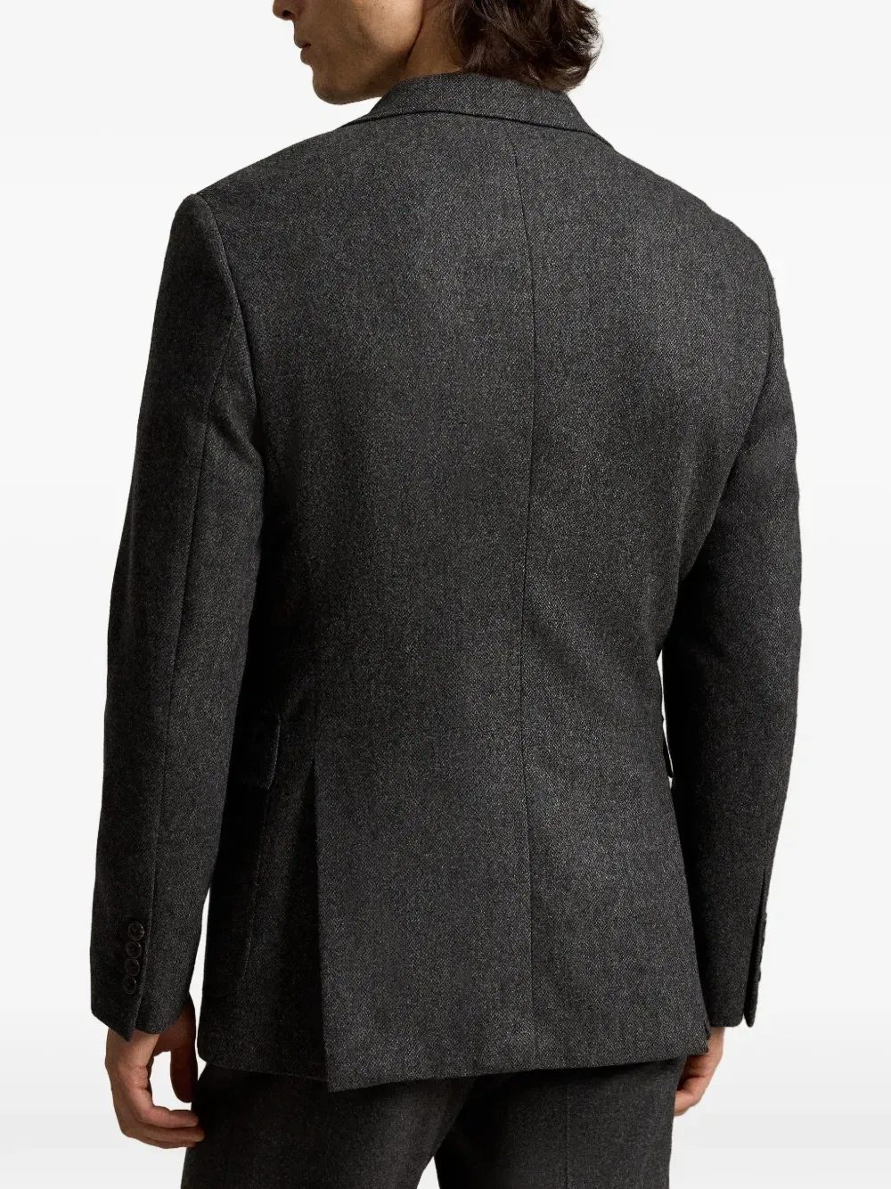 Блейзер Polo modern-fit из ткани Broken-Twill Polo Ralph Lauren, серый — фото 4