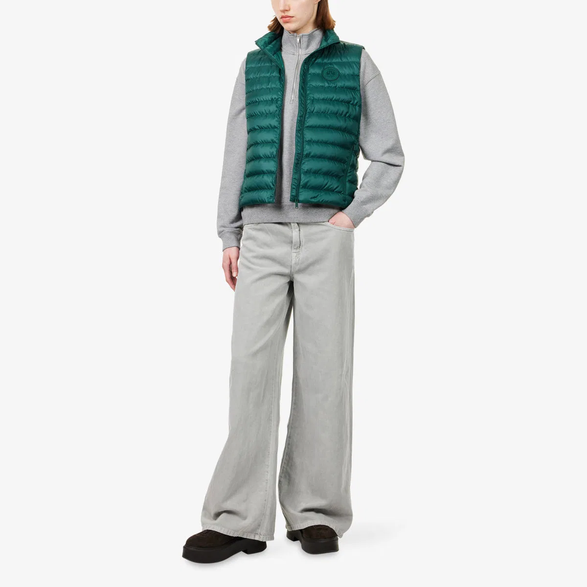 Утепленный жилет Aethera из нейлонового пуха Canada Goose, зеленый — фото 2