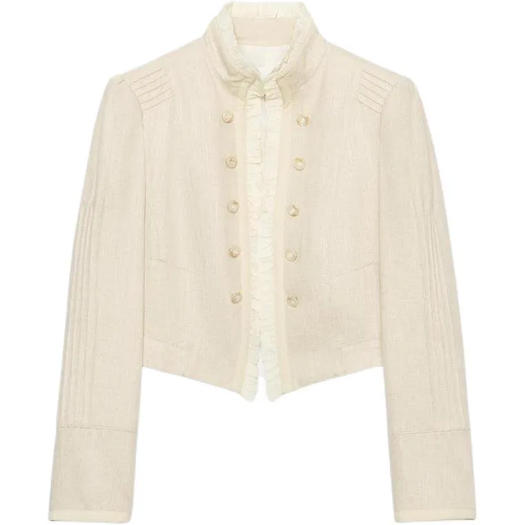 Женский деловой костюм со стойкой Light Beige ZARA, Light Beige