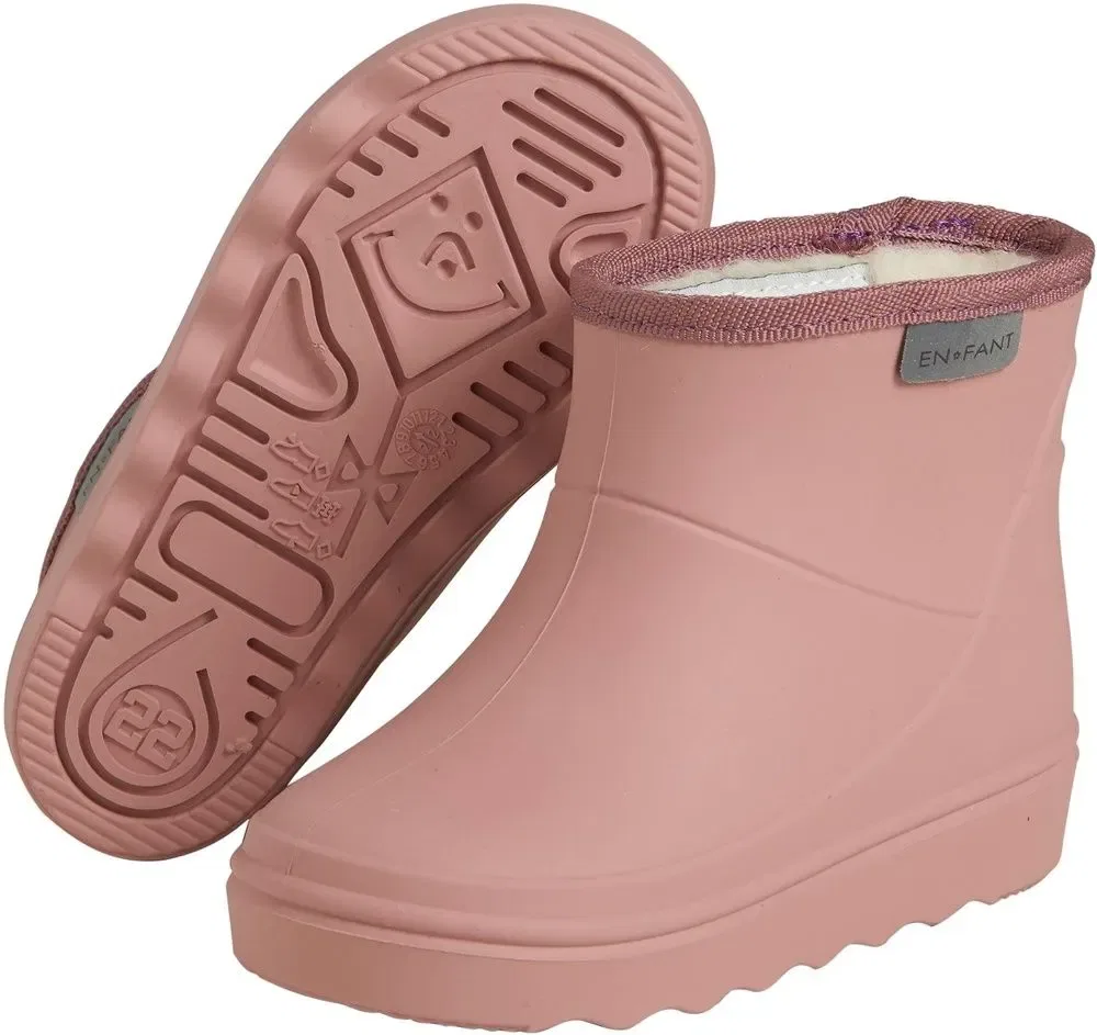 Сапоги резиновые утепленные Thermo Boots Short Solid En Fant, розовый — фото 3