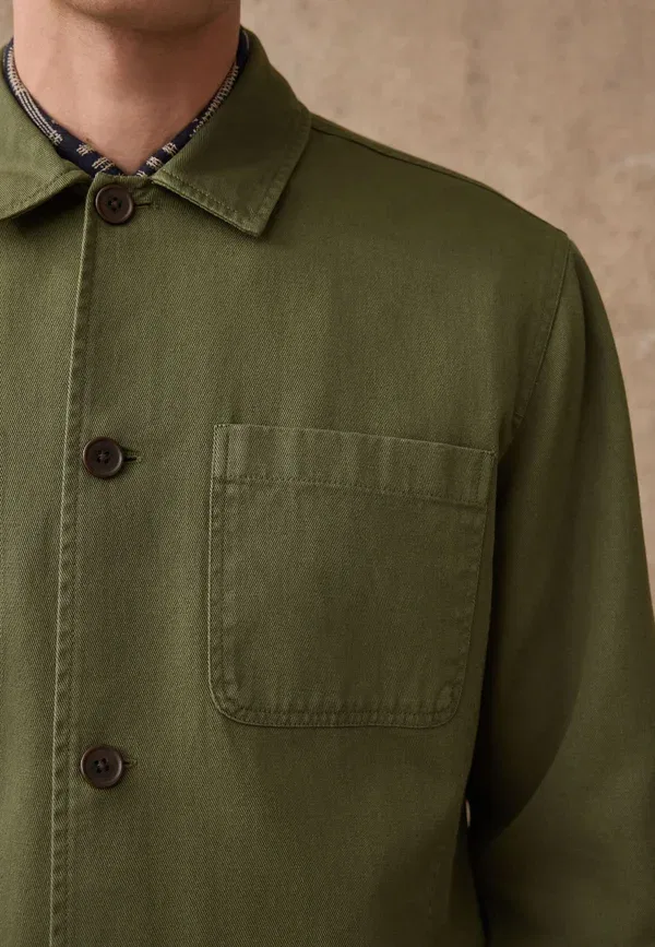 Рубашка джинсовая Regular fit Next, green, зеленый