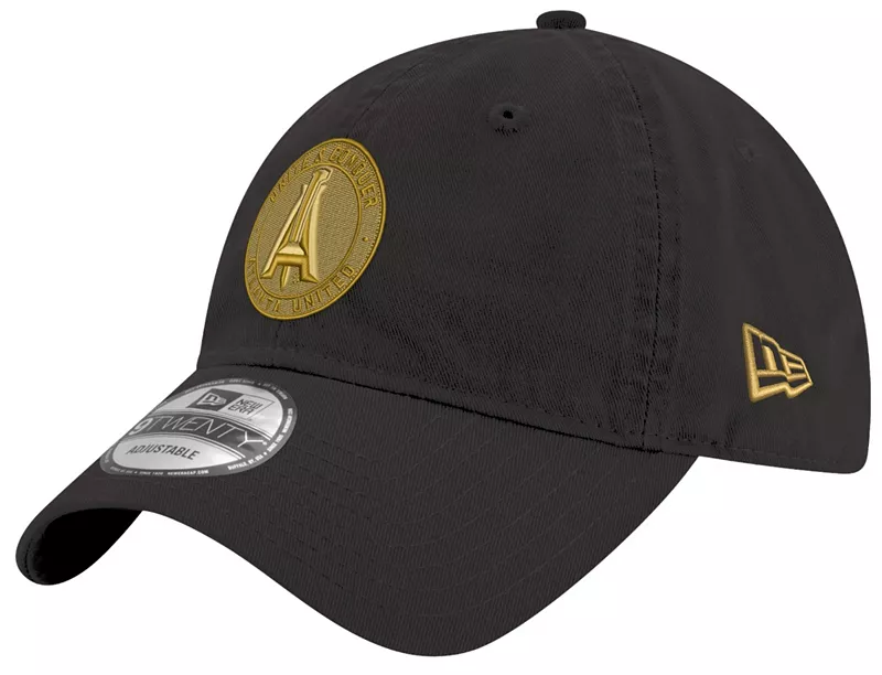 

Черная регулируемая кепка с логотипом New Era Adult Atlanta United 9Twenty