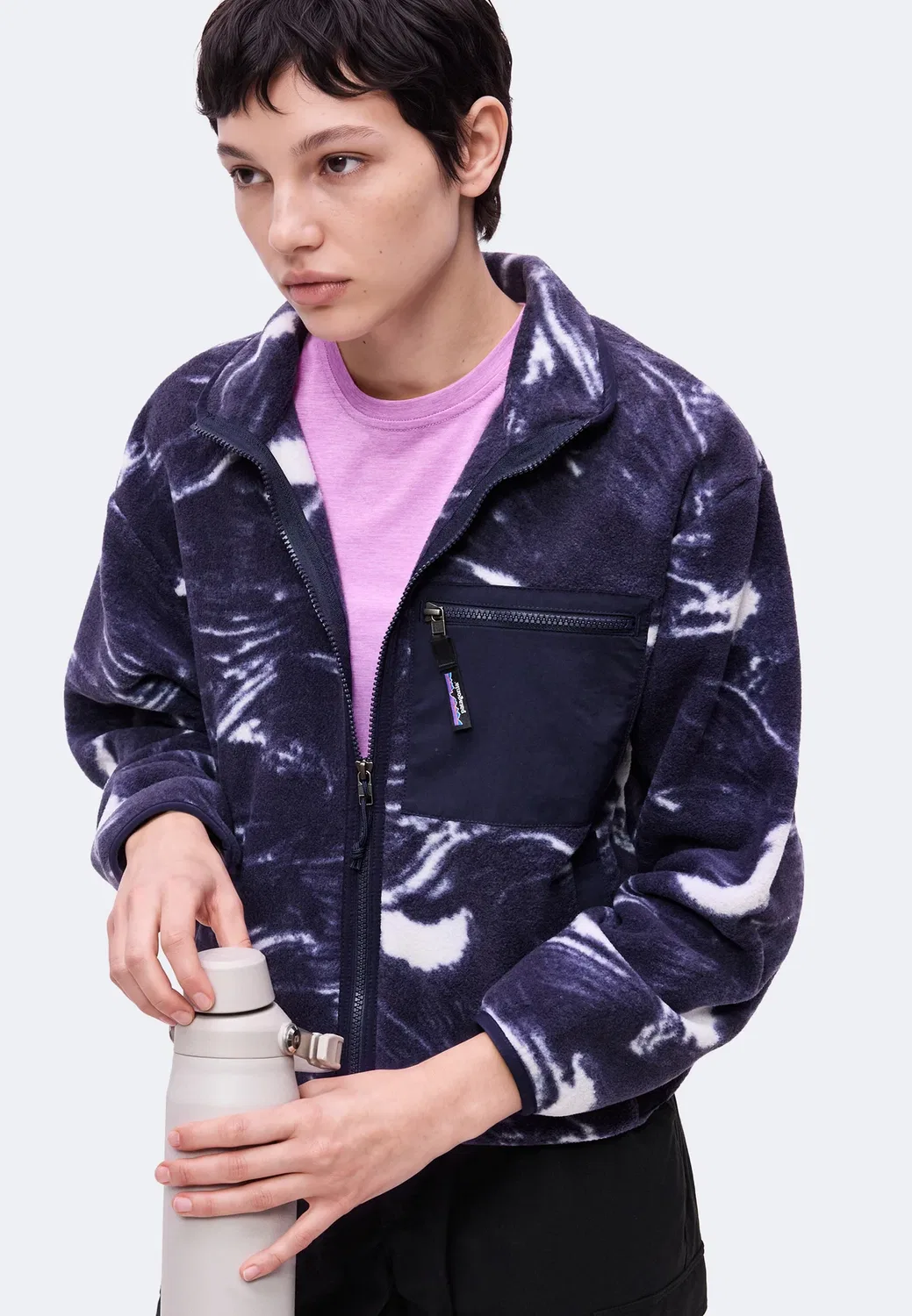 Synch - флисовая куртка Patagonia, Polar Breeze/Sunken Blue — фото 4