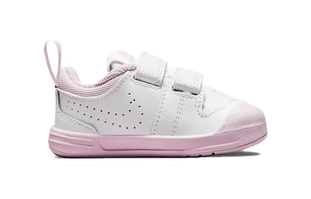 Детские кроссовки для малышей с регулируемыми ремешками Pico Low Top Nike, White Pink — фото 3