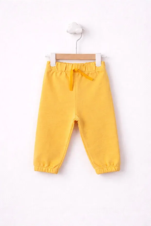 Детский комплект штанов-джоггеров хлопковый Basics For My Baby, Olive Green-Mustard — фото 3