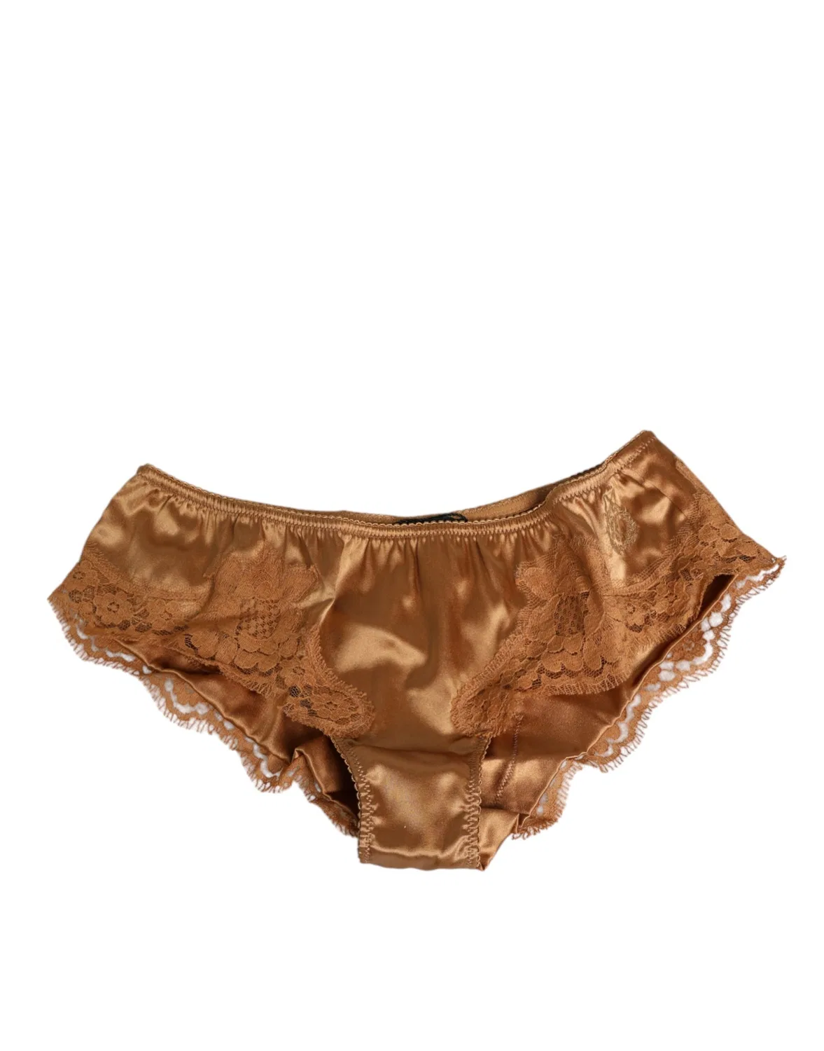 Женские трусы-слипы с кружевными вставками Dolce & Gabbana, Brown