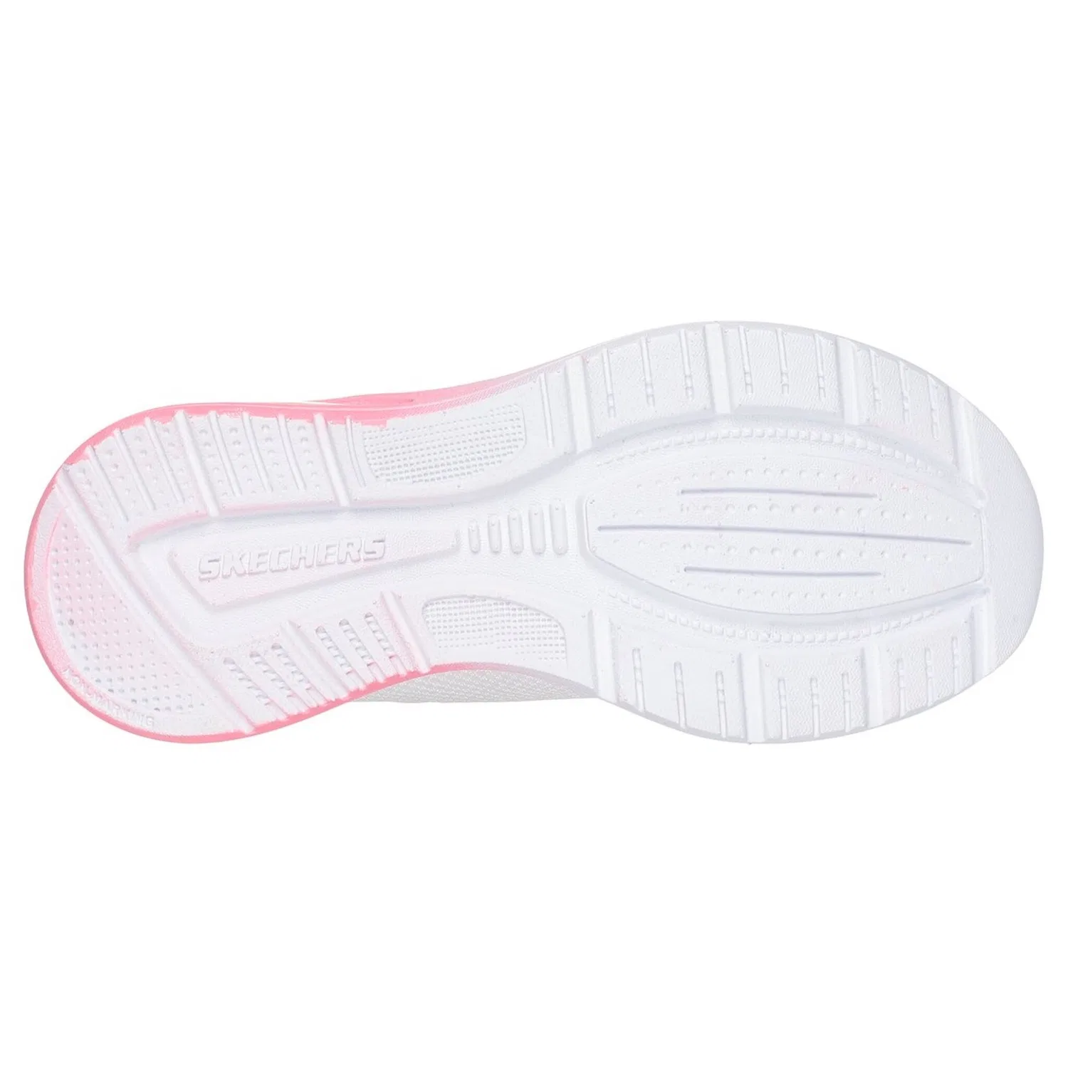 Детские текстильные кроссовки Slip-On Skechers, White/Pink — фото 3