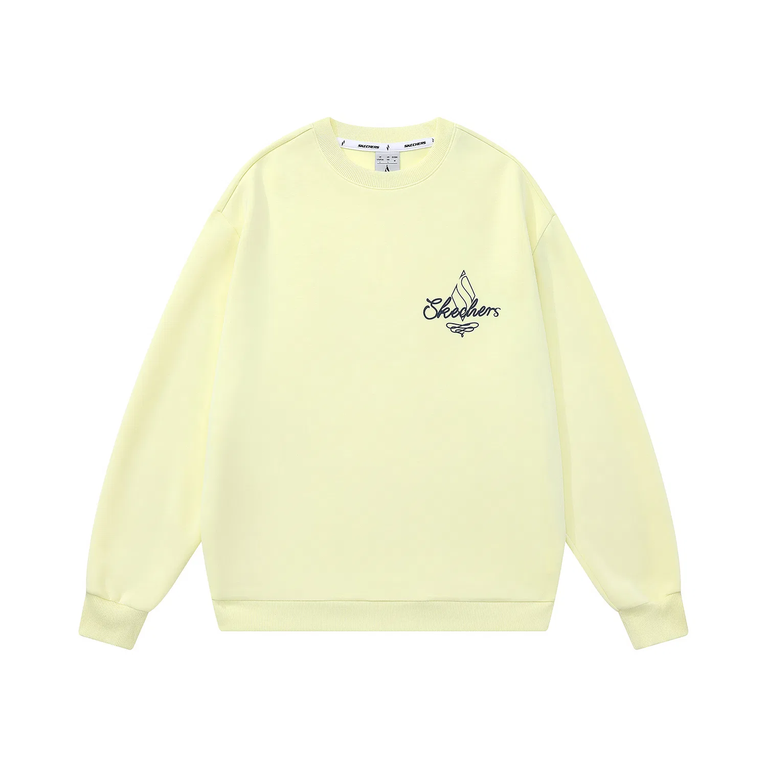 Детский свитшот с круглым вырезом Skechers, Light Gray Yellow