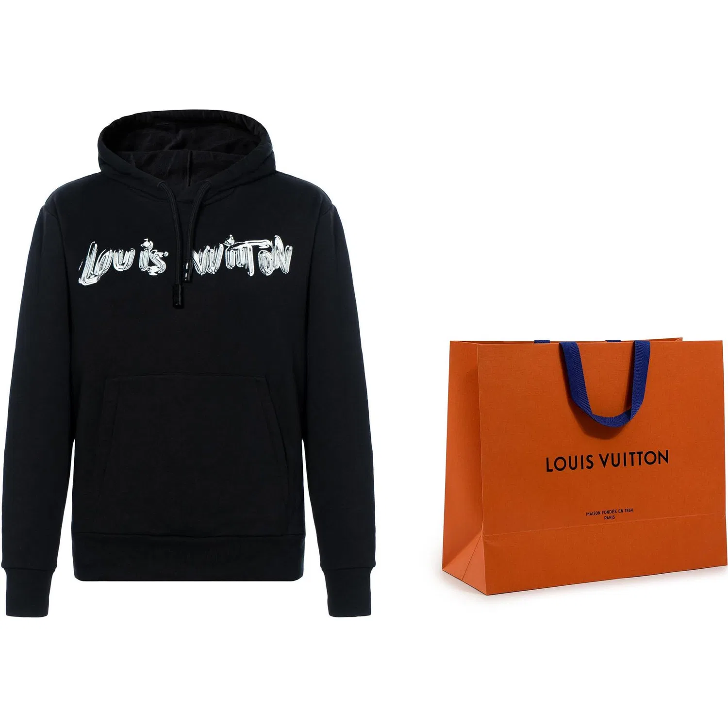 Мужской свитшот в стиле хай-стрит LOUIS VUITTON, Black