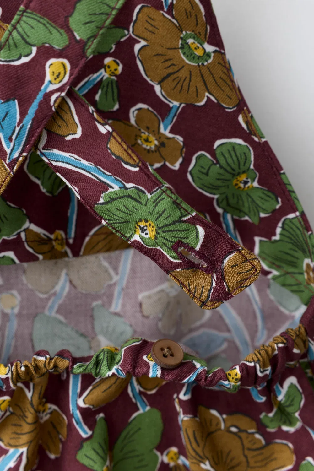 Комбинезон с цветочным принтом, изготовленный из ткани Liberty. ZARA, Multicoloured — фото 4