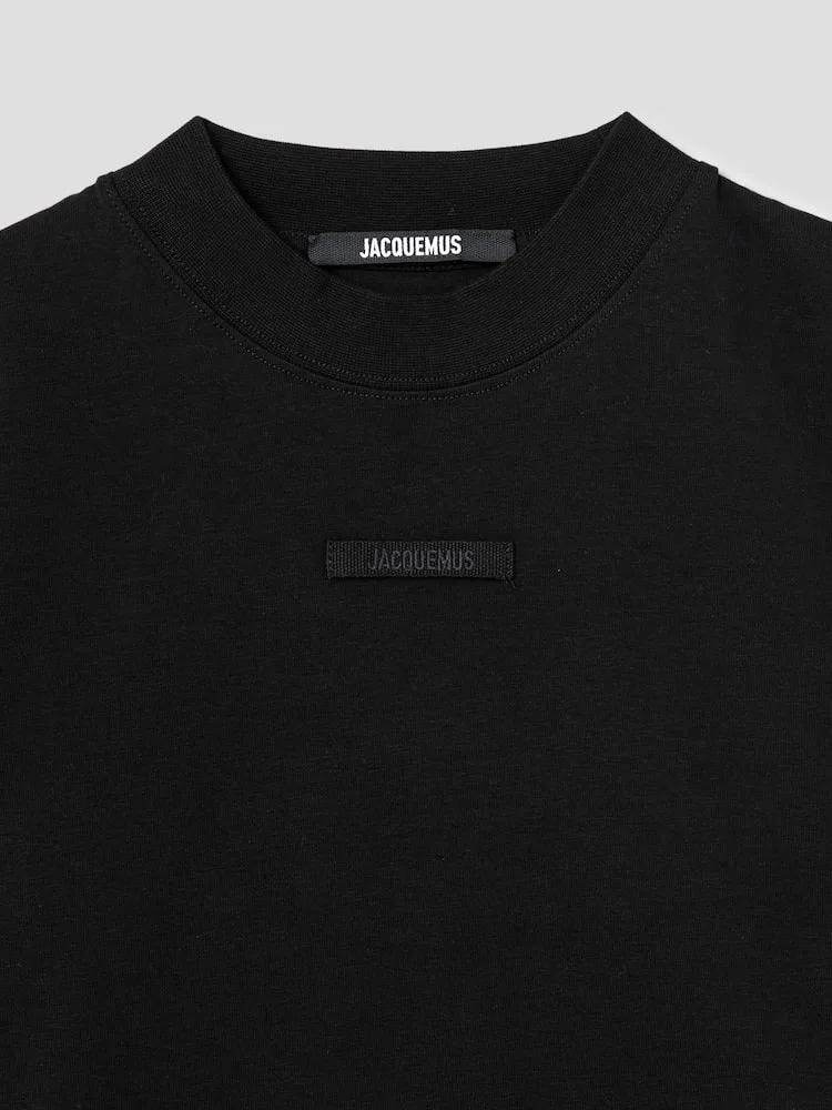 Футболка с коротким рукавом, с логотипом JACQUEMUS, Black — фото 3