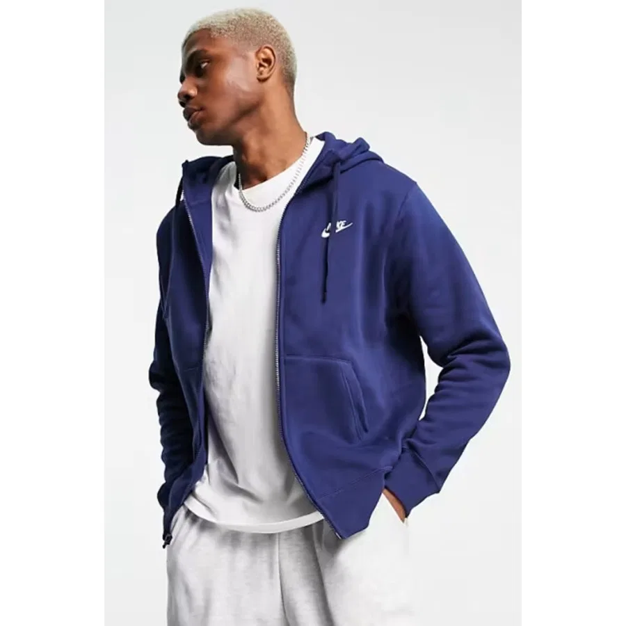 Худи Nike Sportswear Club Full Zip Hoodie, Темно-синий