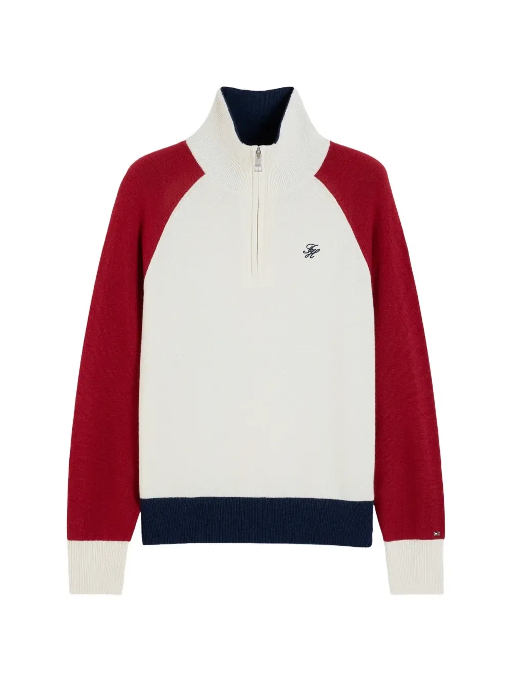 Толстовка с рукавом реглан на короткой молнии Tommy Hilfiger, бежевый