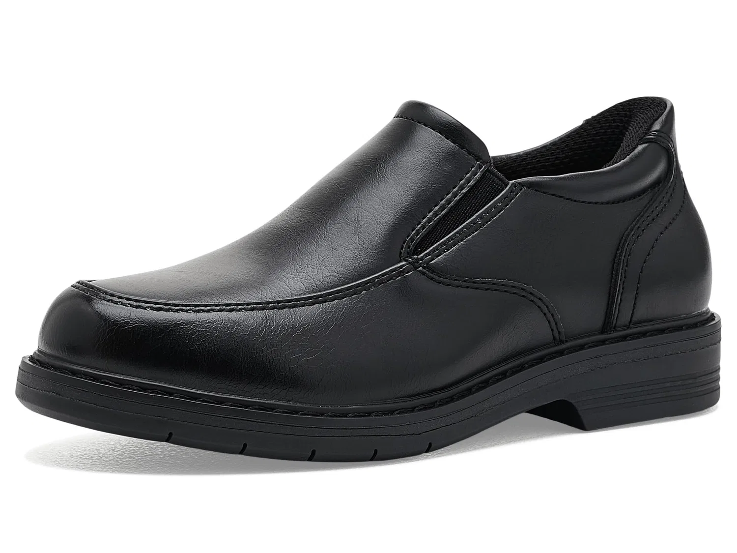 Лоферы без шнуровки High-rise Moc Toe Slip, Jr. Hands-free (для малышей, маленьких и больших детей) Florsheim Kids, Black — фото 2