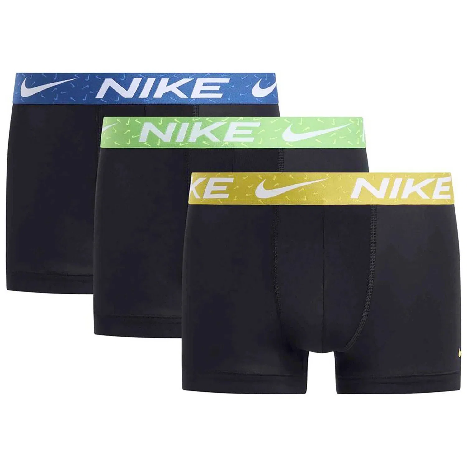 Мужские трусы-боксеры с принтом Nike Trunk 3Pk, Черный