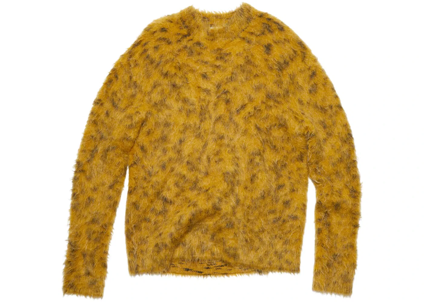 Мужской джемпер из пушистой шерсти модели Jumper Acne Studios, Mustard Yellow/White