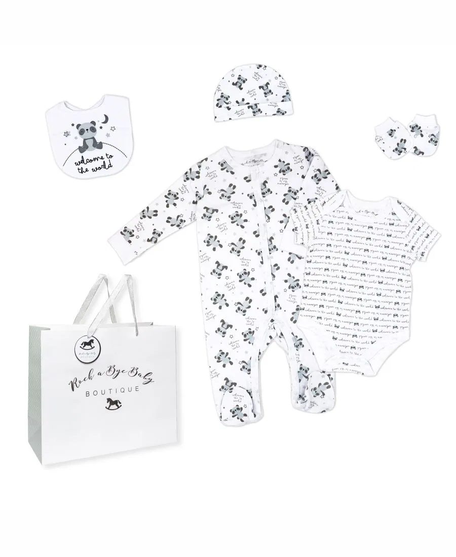 Комплект для новорожденного с принтом Rock-A-Bye Baby Boutique, Panda